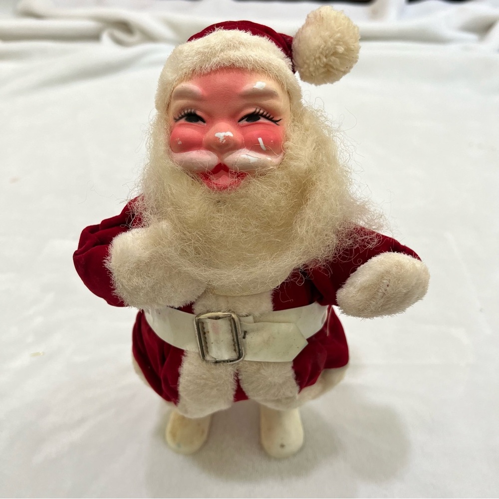 Vintage Harold Gale Santa Claus 10 inch Posable arms Christmas 1950s MCM